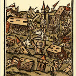 Xilografia raffigurante gli effetti del terremoto del 1509