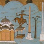 Statua di Giustiniano, obelischi, colonna serpentina e Santa Sofia. Moschea Tercüme-i Miftâh-ı Cifrü'l. Biblioteca dell'Università di Istanbul